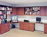 Home office with computer desks